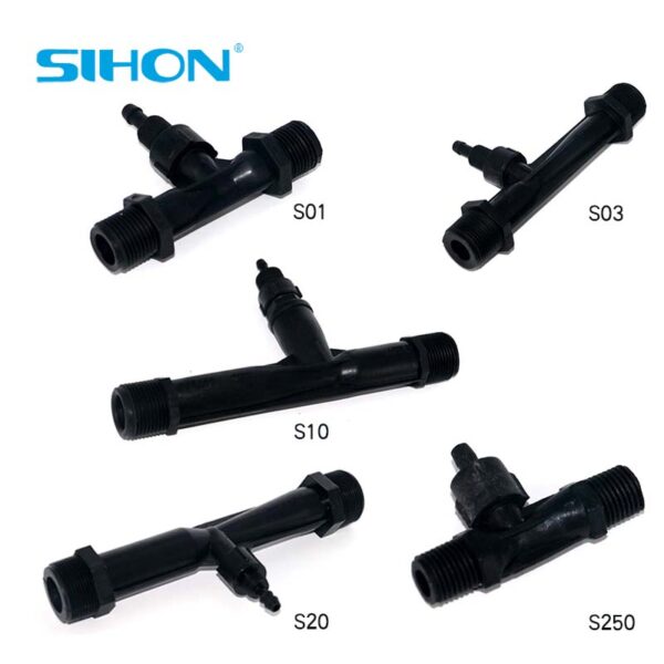 批發(fā)型號(hào)S01/S03/S10/S20/S250黑色PVD文丘里噴射器，用于水處理